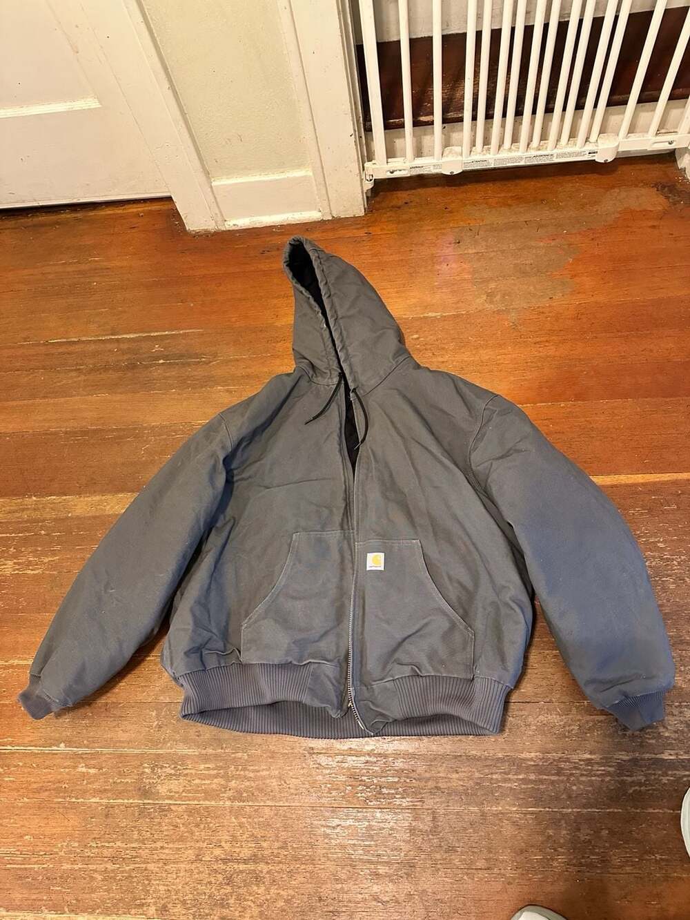 Carhartt J140 Active Jac Size 3XL Gravel Gray Quilted Duck Jacket